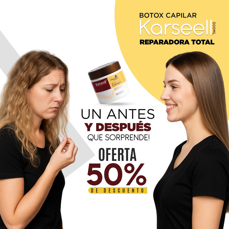 Botox Capilar Karseell 500 ML Reparación Total